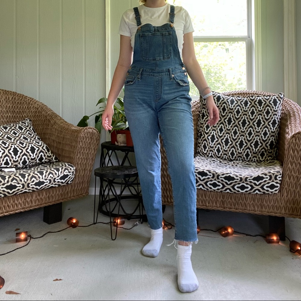 Medium Wash Overalls